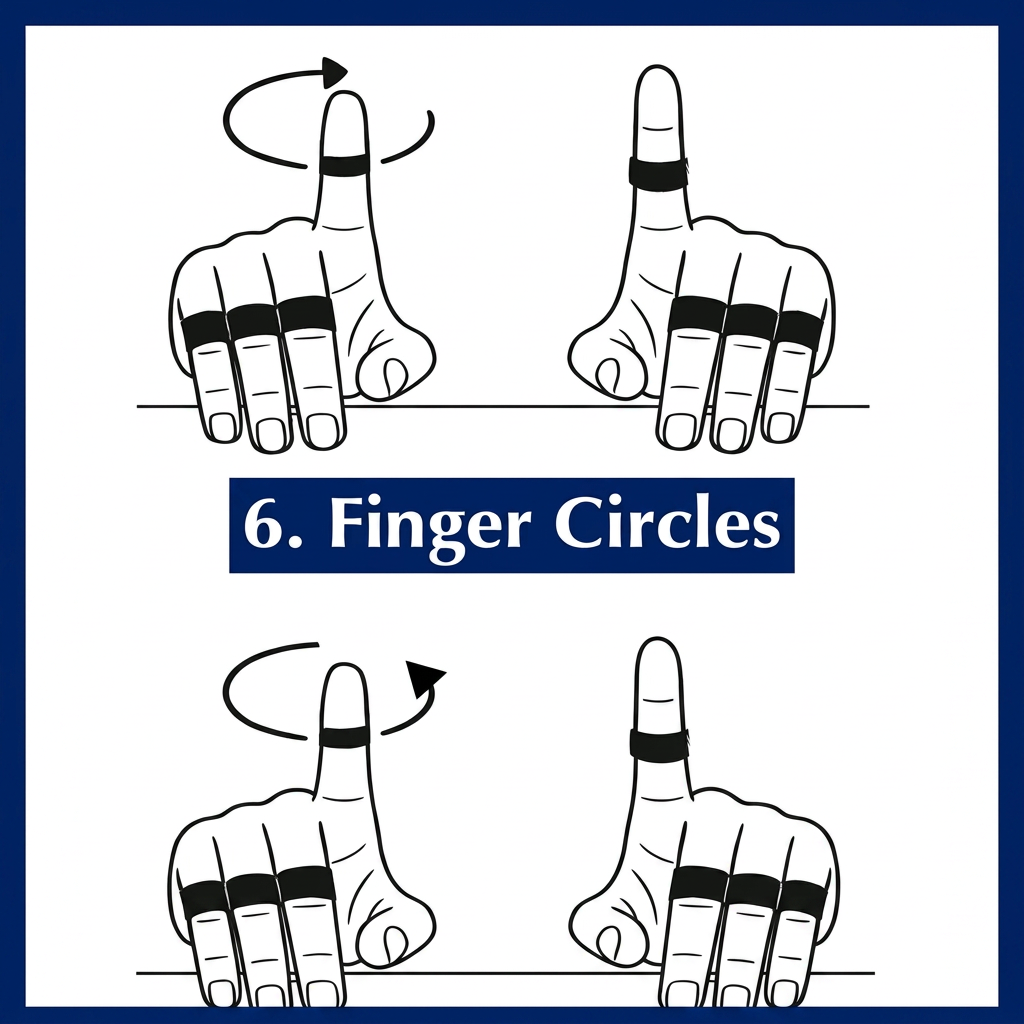Finger Circles FingerWeights exercise illustration